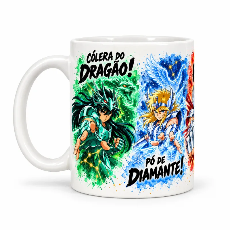 Caneca Anime Os Cavaleiros do Zodíaco