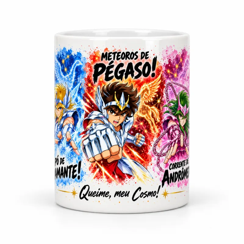 Caneca Anime Os Cavaleiros do Zodíaco