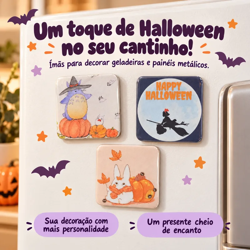 Ímãs Ghibli Halloween